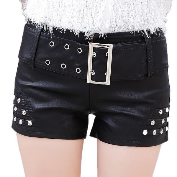 korean clothes with belt rivet booty shorts 2019 women autumn winter fashion pu leather short feminino black clothing b9n315, White;black
korean clothes with belt rivet booty shorts 2019 women autumn winter fashion pu leather short feminino black clothing b9n315, White;black