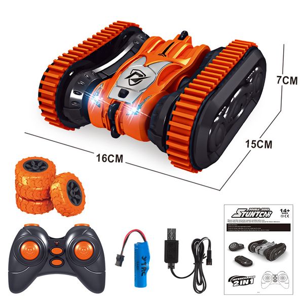 2.4g remote control 2in1 double sided tumbling stunt car tank crawler cars jumping car children boy birthday toy
2.4g remote control 2in1 double sided tumbling stunt car tank crawler cars jumping car children boy birthday toy