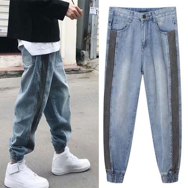 new men harem jeans pants 2020 leisure washed pocket jeans autumn winter streetwear outdoor loose long pants para hombre, Blue
new men harem jeans pants 2020 leisure washed pocket jeans autumn winter streetwear outdoor loose long pants para hombre, Blue