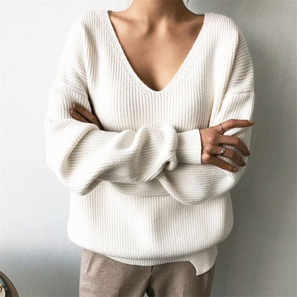 new women's sweater autumn winter fashion basic knitted sweaters women casual v-neck pullovers long sleeve jumpers n11 y200910, White;black
new women's sweater autumn winter fashion basic knitted sweaters women casual v-neck pullovers long sleeve jumpers n11 y200910, White;black