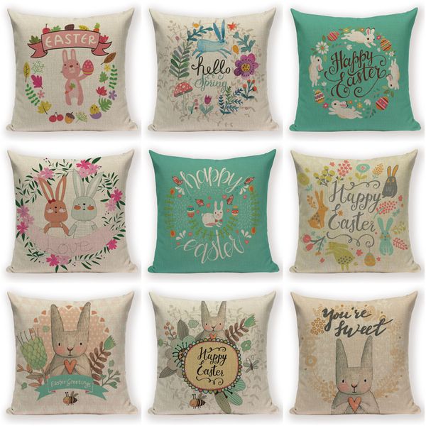 happy easter cushion covers easter bunny decorative pillowcase rabbit egg linen throw pillows cases home bed cushion cover cojin
happy easter cushion covers easter bunny decorative pillowcase rabbit egg linen throw pillows cases home bed cushion cover cojin