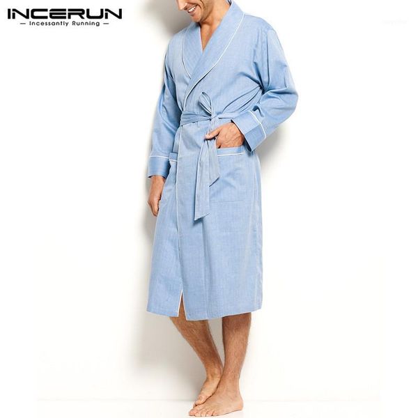 fashion men sleep robe solid color long sleeve cozy bathrobes leisure homewear lapel nightgown men kimono dressing gown incerun1, Black;brown
fashion men sleep robe solid color long sleeve cozy bathrobes leisure homewear lapel nightgown men kimono dressing gown incerun1, Black;brown