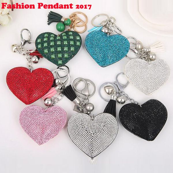 2017 new heart shape leather tassels plated fashion new style shinning keychain key ring jewelry for lovers friends leather keychain, Silver
2017 new heart shape leather tassels plated fashion new style shinning keychain key ring jewelry for lovers friends leather keychain, Silver