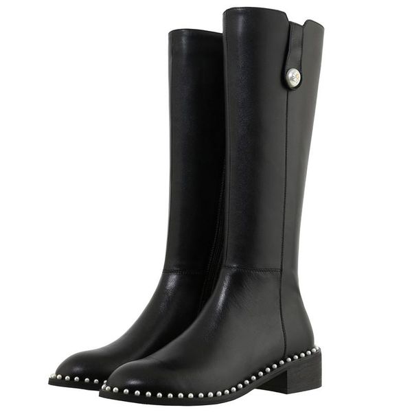 new pearl daisy long knight boots women knee high boots autumn winter warm genuine leather high heels shoes woman botas mujer, Black
new pearl daisy long knight boots women knee high boots autumn winter warm genuine leather high heels shoes woman botas mujer, Black