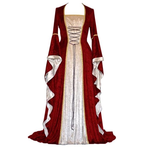 medieval costume gold velvet trumpet sleeve retro female halloween costume cosplay court noble robe princess dress, Black;gray
medieval costume gold velvet trumpet sleeve retro female halloween costume cosplay court noble robe princess dress, Black;gray