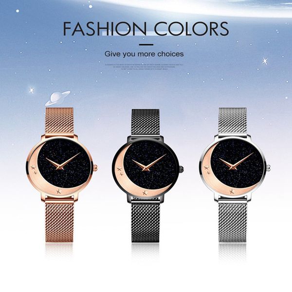 ladies watch japanese quartz movement luxury wrist watch stainless steel mesh waterproof wristwatchs wild movement movement starry moon bra, Slivery;brown
ladies watch japanese quartz movement luxury wrist watch stainless steel mesh waterproof wristwatchs wild movement movement starry moon bra, Slivery;brown