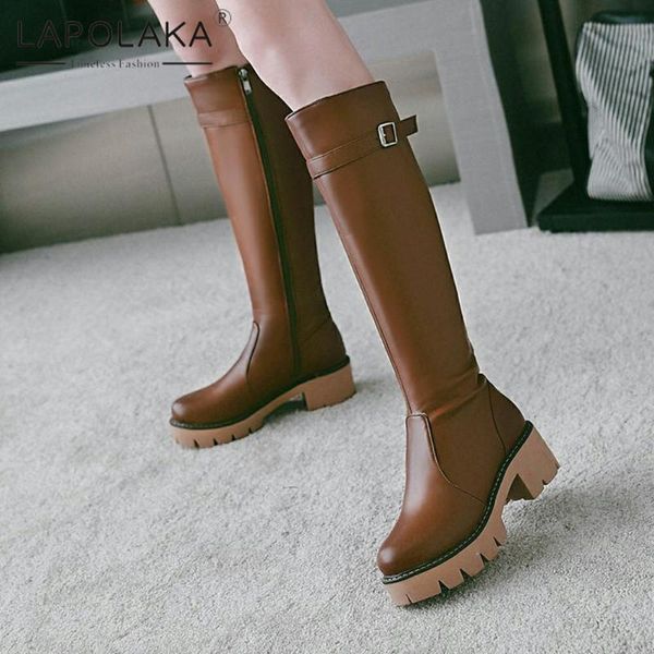 lapolaka 2020 new fashion big size 43 skidproof comfy platform knight boots woman shoes belt buckle trendy cool boots ladies, Black
lapolaka 2020 new fashion big size 43 skidproof comfy platform knight boots woman shoes belt buckle trendy cool boots ladies, Black