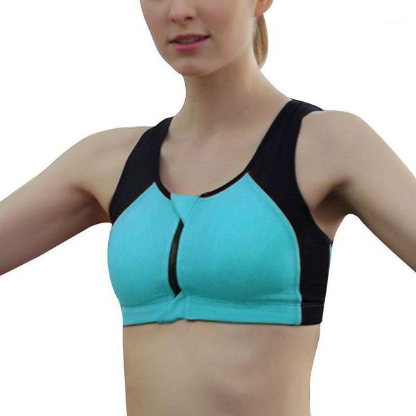 *ladies zipper sports special bra running fitness yoga1, White;black
