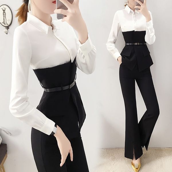professional 2-piece female office luxury two pieces clothes deux women's leather jacket upt5, White
professional 2-piece female office luxury two pieces clothes deux women's leather jacket upt5, White