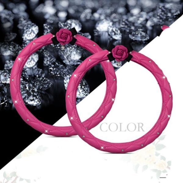camellia diamond car steering wheel cover lady crystal rhinestone pu leathe auto steering case accessories for women girls
camellia diamond car steering wheel cover lady crystal rhinestone pu leathe auto steering case accessories for women girls