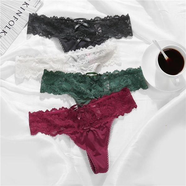 g-string panties for women intimates lace floral bow underwear thong underpants fashion comfortable attractive low rise1, Black;pink
g-string panties for women intimates lace floral bow underwear thong underpants fashion comfortable attractive low rise1, Black;pink