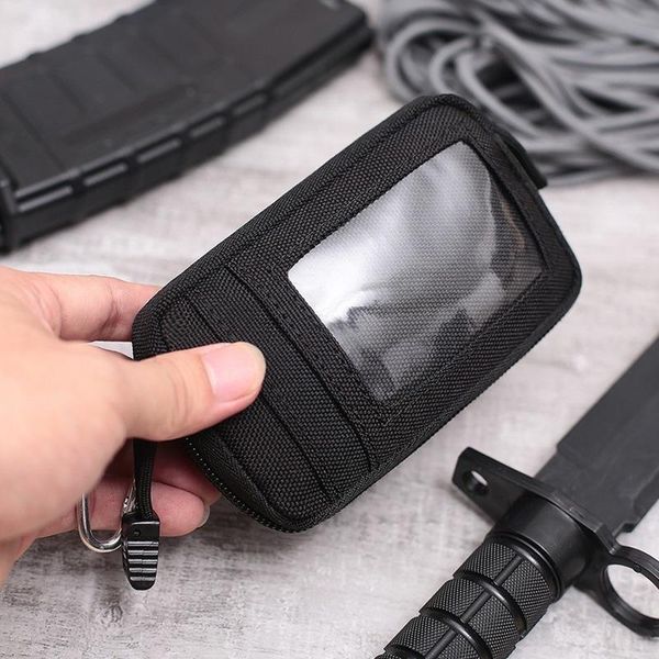 Tactical Wallet Card Bag Waterproof Card Key Holder Money Pouch Pack Outdoor Multifunction Wallet Waist Bag For Hunting