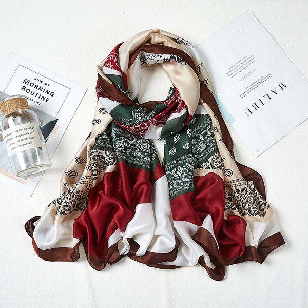 2021 spring and autumn new silk scarf ladies satin long scarf coffee color printing imitation silk scarf gift for mother's birthday gif, Blue;gray
2021 spring and autumn new silk scarf ladies satin long scarf coffee color printing imitation silk scarf gift for mother's birthday gif, Blue;gray