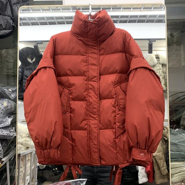 down jacket women's middle long loose 2021 winter new thickened bread jacket warm small loose coat fashion, Black
down jacket women's middle long loose 2021 winter new thickened bread jacket warm small loose coat fashion, Black