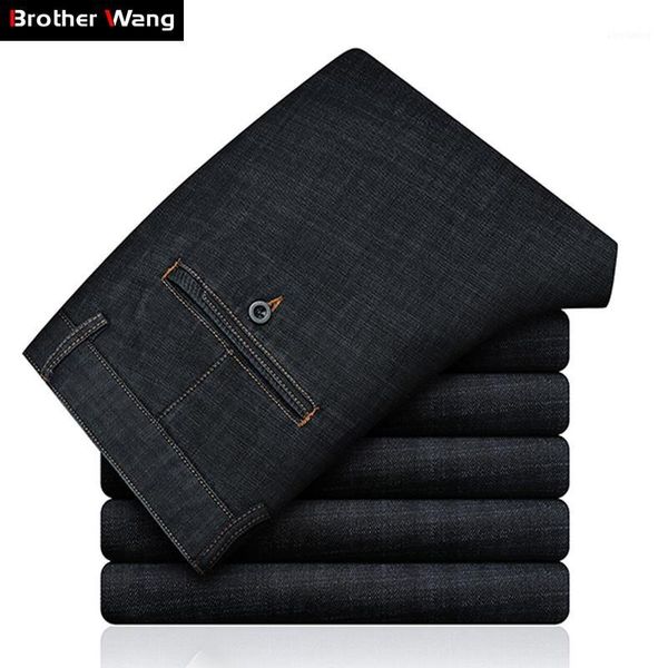 men's business jeans 2019 autumn winter new classic style fashion casual straight black denim pants male brand trousers1, Blue
men's business jeans 2019 autumn winter new classic style fashion casual straight black denim pants male brand trousers1, Blue