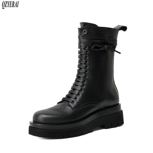 genuine leather women boots female boots black fashion bottom of the thick autumn winter women's shoes size 34-41
genuine leather women boots female boots black fashion bottom of the thick autumn winter women's shoes size 34-41