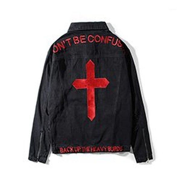 hip hop men's denim jackets cross embroidery printed jackets spring autumn coat outerwear1, Black;brown
hip hop men's denim jackets cross embroidery printed jackets spring autumn coat outerwear1, Black;brown
