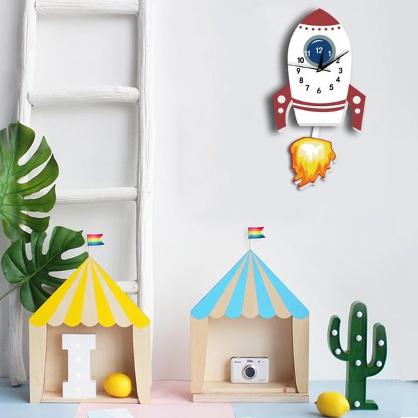 wall clocks nordic ins wind children's room kindergarten cartoon rocket pendulum clock
wall clocks nordic ins wind children's room kindergarten cartoon rocket pendulum clock