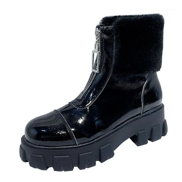 pu leather ankle boots women shoes woman warm plush winter boots chunky sneakers zipper thick bottom flat platform shoes female1, Black
pu leather ankle boots women shoes woman warm plush winter boots chunky sneakers zipper thick bottom flat platform shoes female1, Black