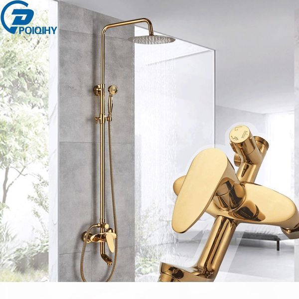 poiqihy golden shower system stainless steel rainfall bath shower mixer faucet bathroom rotatable tub spout shower set faucet bbyubh mj_bag
poiqihy golden shower system stainless steel rainfall bath shower mixer faucet bathroom rotatable tub spout shower set faucet bbyubh mj_bag