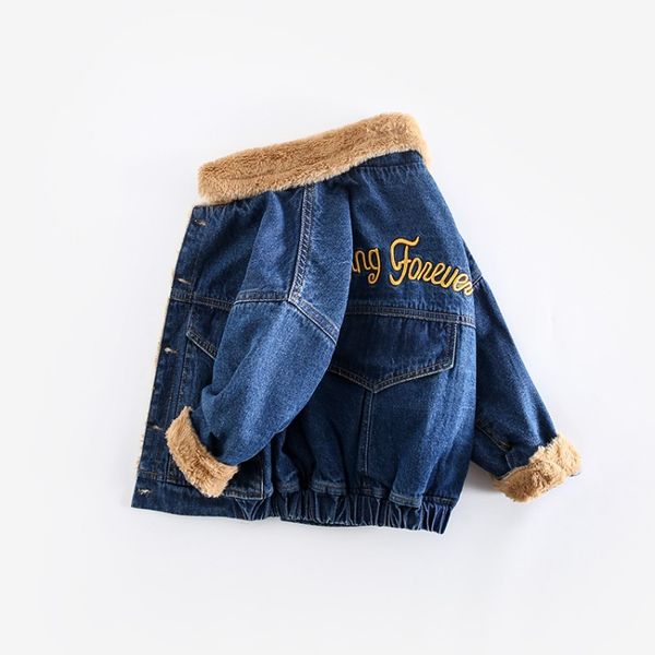 Boys plus velvet fur collar denim parties overcome coat thick lapel cotton clothes in children children jacket Korean top, Blue;gray
Boys plus velvet fur collar denim parties overcome coat thick lapel cotton clothes in children children jacket Korean top, Blue;gray