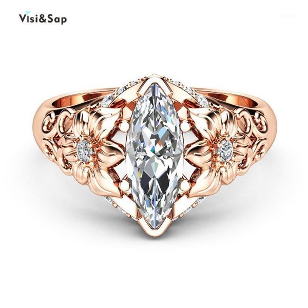 wedding rings visisap hollow luxurious flower for women horse eye clear zircon rose gold color fashion accessories drop b21781, Slivery;golden
wedding rings visisap hollow luxurious flower for women horse eye clear zircon rose gold color fashion accessories drop b21781, Slivery;golden