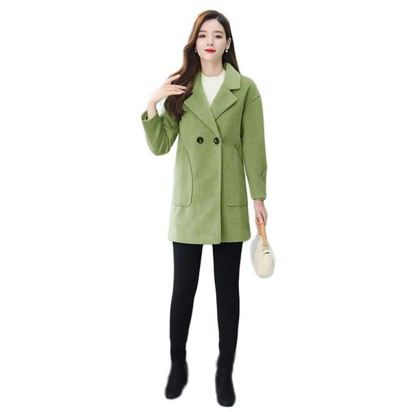 woolen coat women green black loose lapel jackets 2021 spring new korean popular autumn long sleeve blends feminina ld1537
woolen coat women green black loose lapel jackets 2021 spring new korean popular autumn long sleeve blends feminina ld1537