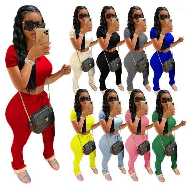 yoga outfits 2 piece set women summer o-neck casual short sleeve crop clothing tracksuit solid tight two sets tracksuit1, White;red
yoga outfits 2 piece set women summer o-neck casual short sleeve crop clothing tracksuit solid tight two sets tracksuit1, White;red