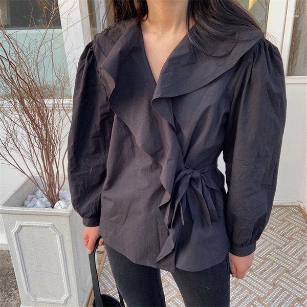 hzirip minimalist vintage solid ruffles 2020 v-neck full sleeves lace-up slim blouses all match office lady shirts1, White
hzirip minimalist vintage solid ruffles 2020 v-neck full sleeves lace-up slim blouses all match office lady shirts1, White