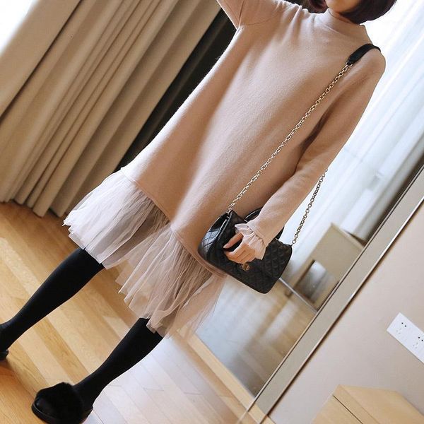 fashion tide autumn and winter new bottoming skirt korean version of the long knit long-sleeved mesh sweater dress 19b-a2171, Black;gray
fashion tide autumn and winter new bottoming skirt korean version of the long knit long-sleeved mesh sweater dress 19b-a2171, Black;gray