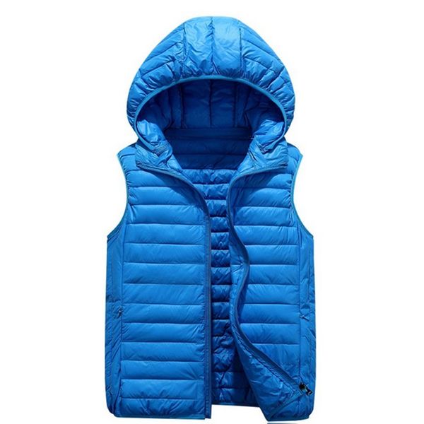 2019 quality branded men's winter white duck padded hooded waistcoats ultra light down vests men, Black;white
2019 quality branded men's winter white duck padded hooded waistcoats ultra light down vests men, Black;white