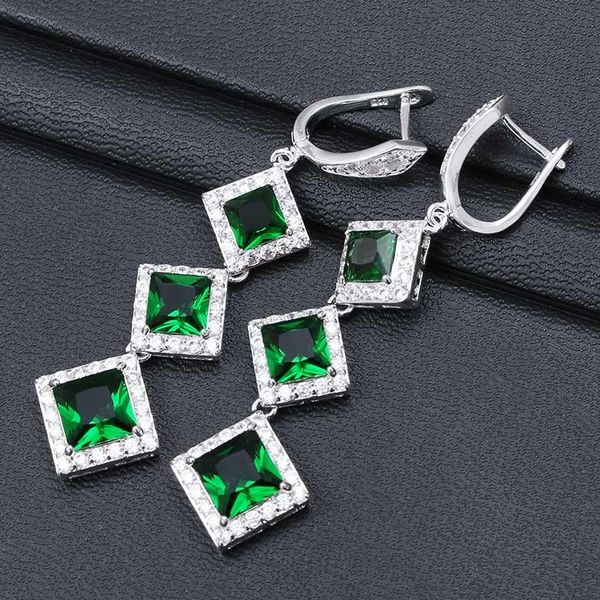 dangle & chandelier gorgeous green cubic zirconia earrings for women exquisite silver color drop wedding party fashion jewelry
dangle & chandelier gorgeous green cubic zirconia earrings for women exquisite silver color drop wedding party fashion jewelry