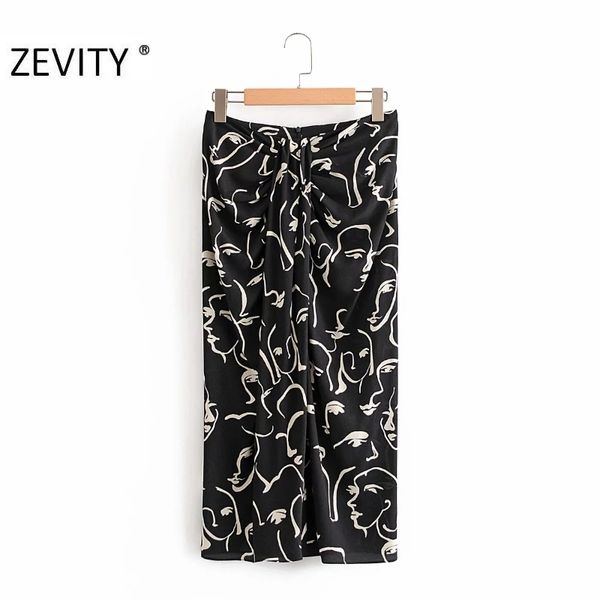 zevity women vintage graffiti print knotted draped sarong skirt faldas mujer female split vestido back zipper slim skirts qun694 1014, Black
zevity women vintage graffiti print knotted draped sarong skirt faldas mujer female split vestido back zipper slim skirts qun694 1014, Black