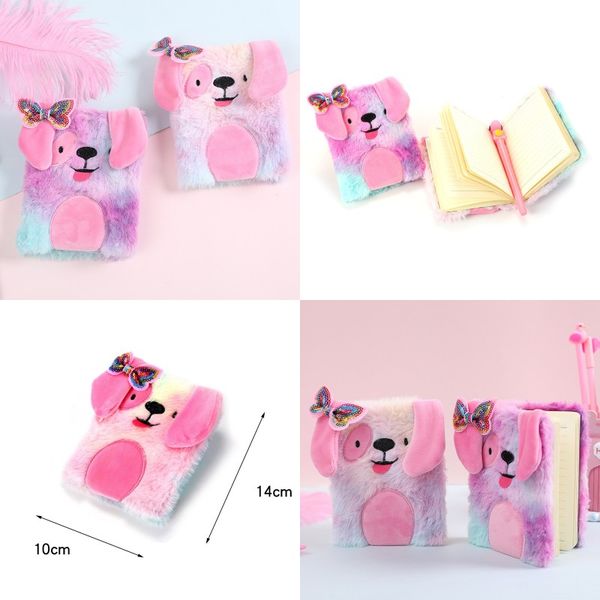 child plush bows notebooks cartoon dogs lovable student fond gradient diary birthday gift notepads supplie new arrival 7 8sm e2, Purple;pink
child plush bows notebooks cartoon dogs lovable student fond gradient diary birthday gift notepads supplie new arrival 7 8sm e2, Purple;pink