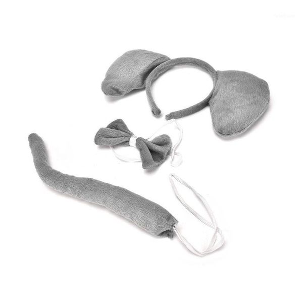 child animal costume set large elephant ears headband bow ties long tail halloween party favors cosplay kit birthday decor1, Slivery;white
child animal costume set large elephant ears headband bow ties long tail halloween party favors cosplay kit birthday decor1, Slivery;white