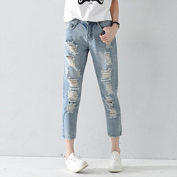 plus size 25 32 hole ripped jeans women harem pants loose ankle length pants boyfriends for woman ladies skinny jeans, Blue
plus size 25 32 hole ripped jeans women harem pants loose ankle length pants boyfriends for woman ladies skinny jeans, Blue