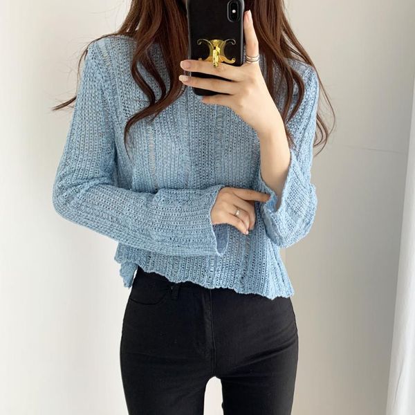 2020 new autumn knitted sweater candy color hollow out pullover loose air conditioning sunscreen knit crop, White;black
2020 new autumn knitted sweater candy color hollow out pullover loose air conditioning sunscreen knit crop, White;black