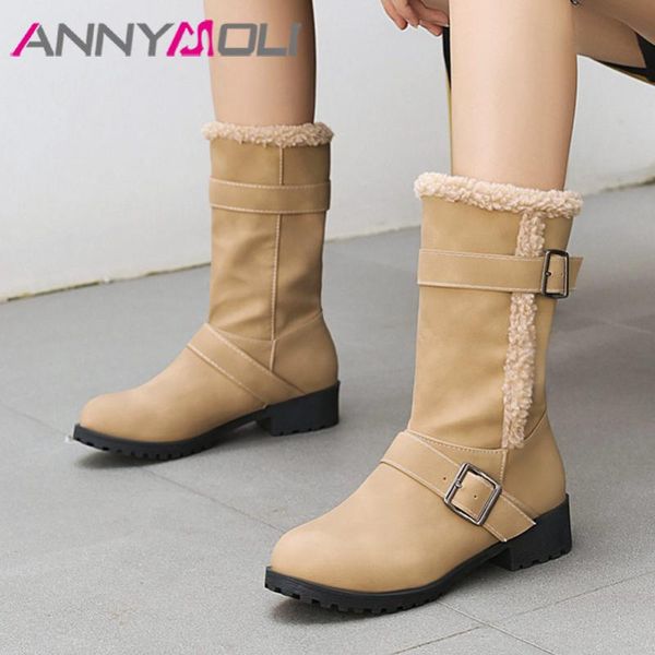 boots annymoli woman med heel ankle buckle chunky short round toe ladies shoes autumn winter black big size 44
boots annymoli woman med heel ankle buckle chunky short round toe ladies shoes autumn winter black big size 44