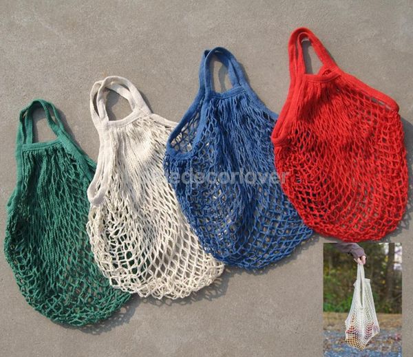 1x mesh bag organic cotton string shopping short handle re-usable bag 
1x mesh bag organic cotton string shopping short handle re-usable bag