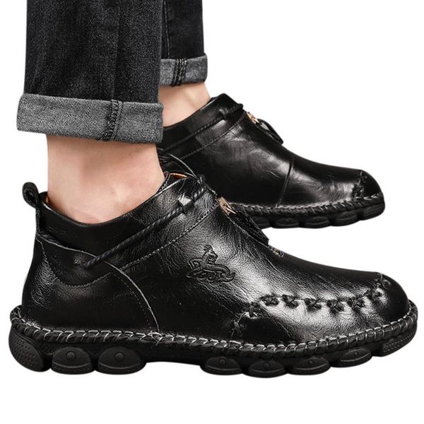 handmade men shoes sole soft sole short boots men's shoes men's sneakers leather retro dad boots national chaussure homme #1117, Black
handmade men shoes sole soft sole short boots men's shoes men's sneakers leather retro dad boots national chaussure homme #1117, Black