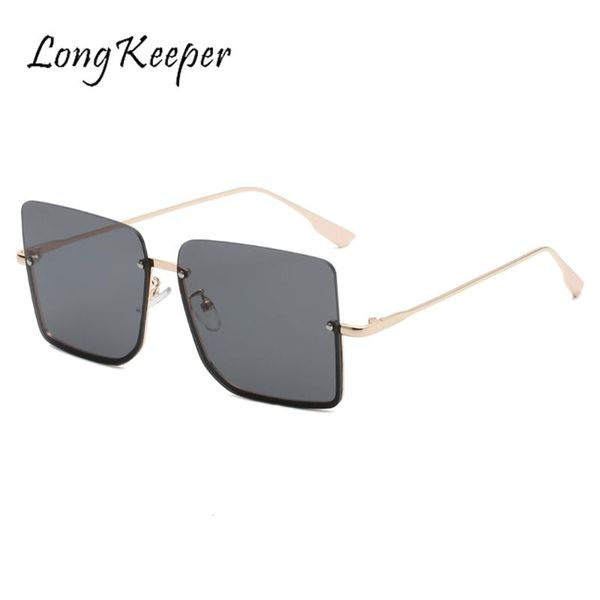 sunglasses longkeeper square rimless oversized fashion half frame sun glasses women retro eyewear, White;black
sunglasses longkeeper square rimless oversized fashion half frame sun glasses women retro eyewear, White;black