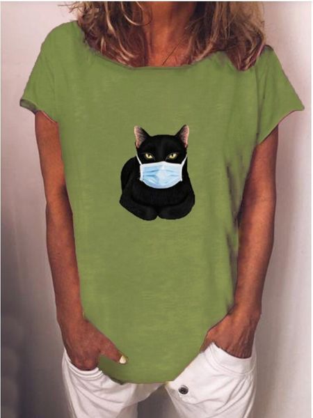 2020 new women's printed cartoon cat mask short sleeve 2020 t-shirt new women's printed cartoon cat mask short sleeve t-shirt o9cg, White
2020 new women's printed cartoon cat mask short sleeve 2020 t-shirt new women's printed cartoon cat mask short sleeve t-shirt o9cg, White