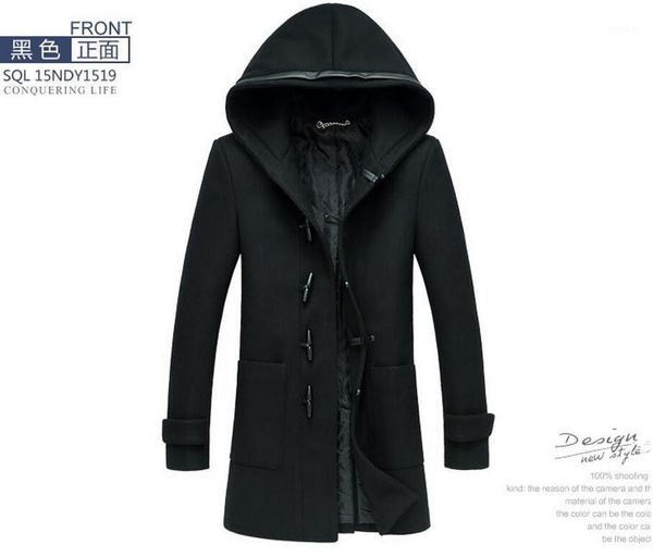 m-3xl 2020 spring men's new fashion windbreaker wool coat in the long section of fashion casual jacket1, Black 
m-3xl 2020 spring men's new fashion windbreaker wool coat in the long section of fashion casual jacket1, Black
