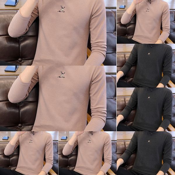 long sleeve t- sweater t-shirt men's half high collar sweater 2020 spring and autumn new slim bottoming shirt men's wear onod3, Black
long sleeve t- sweater t-shirt men's half high collar sweater 2020 spring and autumn new slim bottoming shirt men's wear onod3, Black