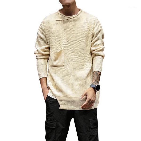 men's sweaters 2021 social pocket men's pullover korean version loose solid color casual knitted plus size -5xl sweater male clot, White;black
men's sweaters 2021 social pocket men's pullover korean version loose solid color casual knitted plus size -5xl sweater male clot, White;black