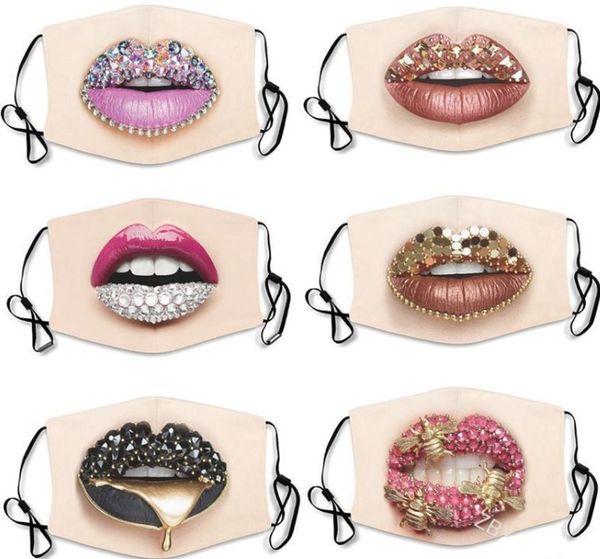diamond lips pattern women designer mask personality expression funny mask dust proof cotton mask 7 colors
diamond lips pattern women designer mask personality expression funny mask dust proof cotton mask 7 colors