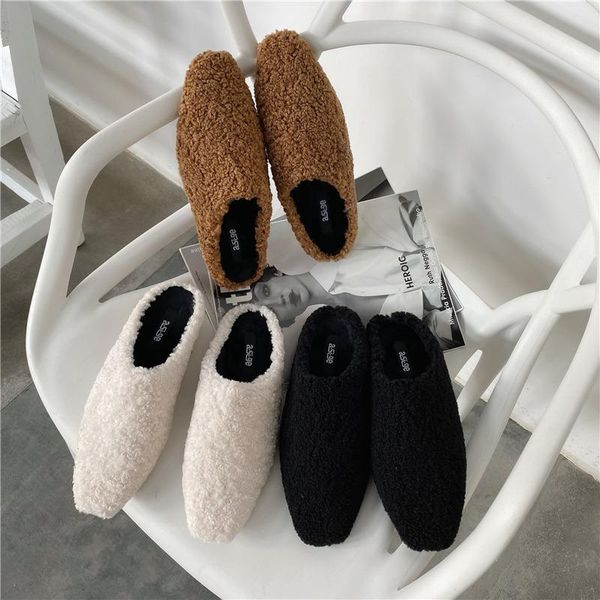 slippers fur mules women slipper square toe shoes autumn winter low heel casual furry slide brand outdoor zapatos de mujer, Black
slippers fur mules women slipper square toe shoes autumn winter low heel casual furry slide brand outdoor zapatos de mujer, Black