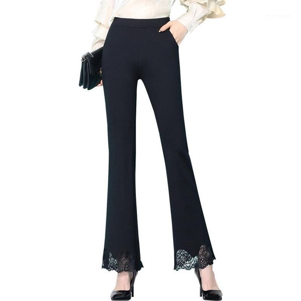 women's pants & capris women plus size 4xl lace stitching black wide leg leggings trousers casual flare ankle-length female1, Black;white
women's pants & capris women plus size 4xl lace stitching black wide leg leggings trousers casual flare ankle-length female1, Black;white