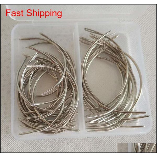 50pcs combo deal c type hair weave needle canvas repair weaving curved sewing needles pins 30pcs 2.5inch + 20pcs 3inch kndbj dnrgw ced iguhc, Silver 
50pcs combo deal c type hair weave needle canvas repair weaving curved sewing needles pins 30pcs 2.5inch + 20pcs 3inch kndbj dnrgw ced iguhc, Silver