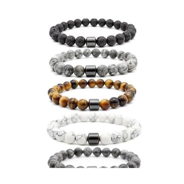 8mm natural stone lava stone turquoise tiger eye beads hematite bracelet diy glamour jewelry bracelet for women men beaded strands rhnwr, Black
8mm natural stone lava stone turquoise tiger eye beads hematite bracelet diy glamour jewelry bracelet for women men beaded strands rhnwr, Black